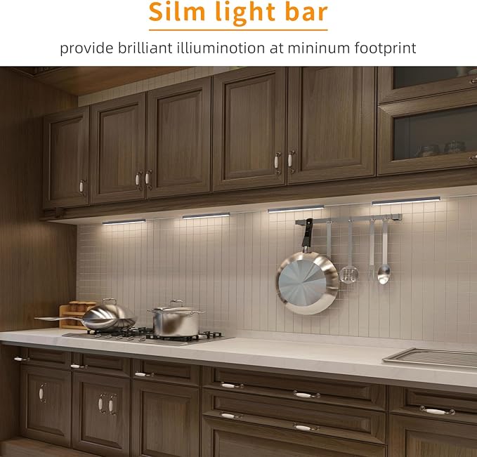 LUMILAND 6 Pcs 12-inch Led Under Cabinet Lighting Plug-in - Image 6
