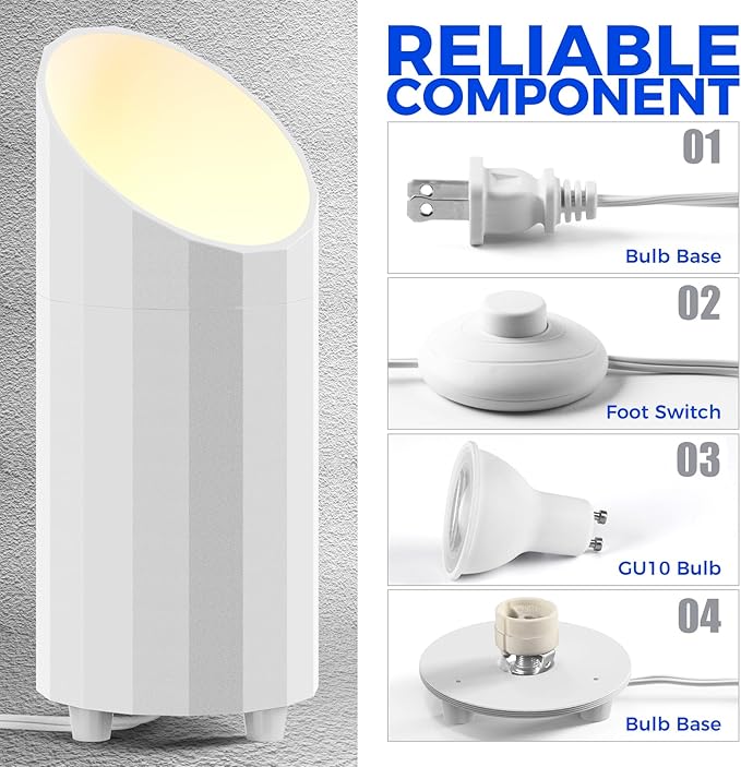 Barrina Up Lights Indoor Spotlight, 3000K GU10 Bulb, 2 in 1 Detachable Uplight - Image 7