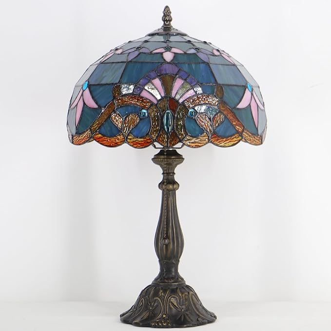 Tiffany Style Lamp Stained Glass Table Lamp Memory Sympathy Desk Reading Light - Image 8