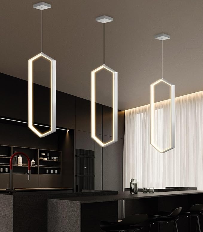 Ring Dimmable Pendant Lighting Adjust LED Mini Chandelier Ceiling Light Fixtures by Dolria