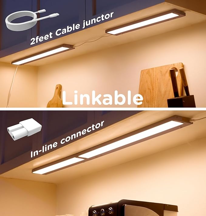 12 Inch Under Cabinet Lighting Plug in, 7W 120V 3 Color 3000K/4000K/5000K - Image 6