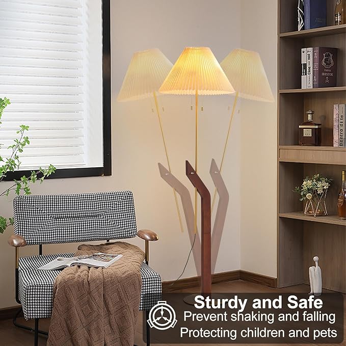 Wood Floor Lamp, Mid Century Modern Floor Lamp, Floor Lamps - Image 6