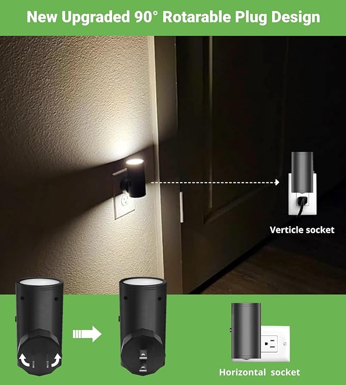 4 Pack Dimmable LED Night Light Plug-in - Image 4