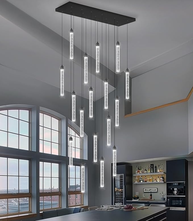 Rectangular Chandeliers 17-Lights Long Light - Image 9