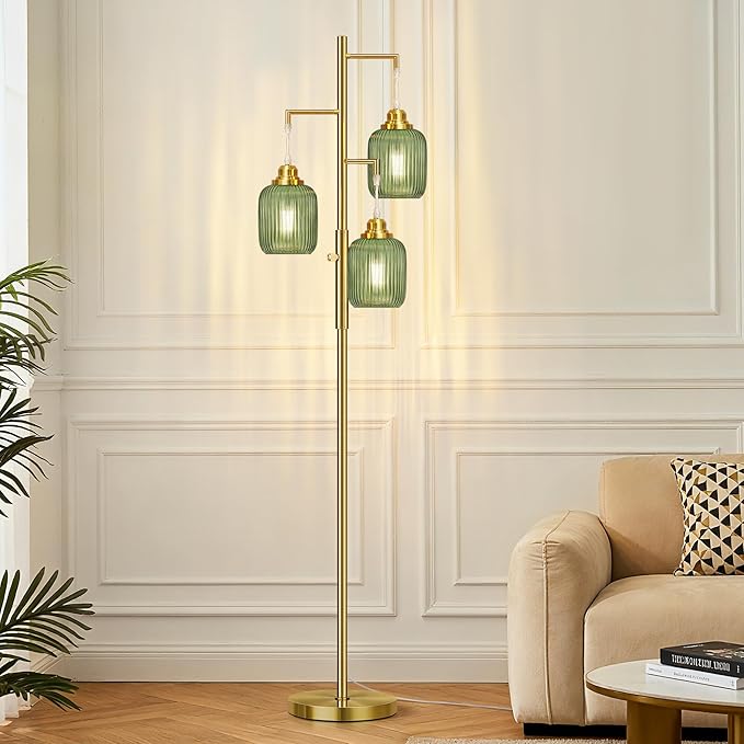 Rottogoon Dimmable Gold Floor Lamp - Image 6