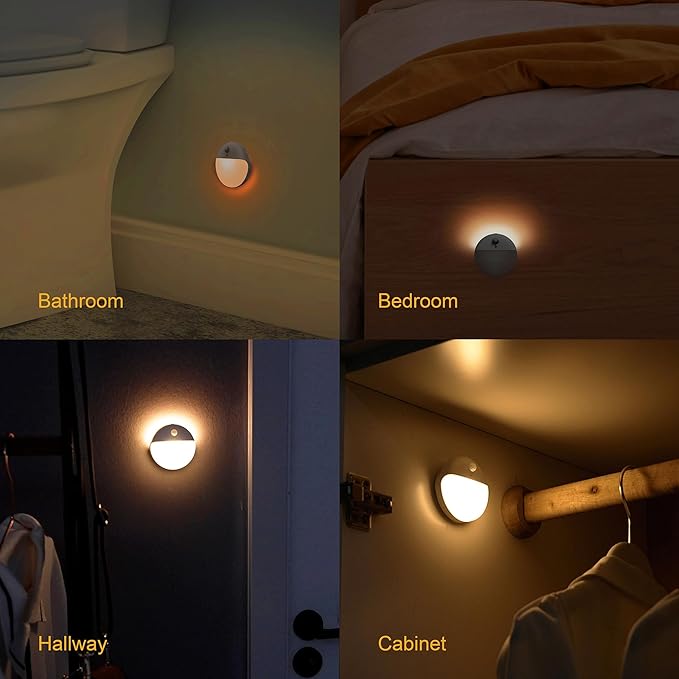 2 Pack Toliet Lights, 2.6" Small Motion Sensor Battery Night Light, Dimmable - Image 8