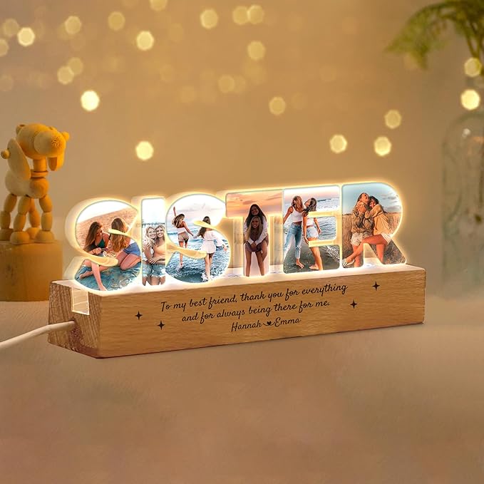 Personalized Photo Collage LED Night Light - Image 2