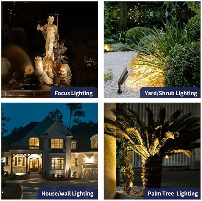 Gardenreet Outdoor Cast Brass Spot Flood Light - 12V LED Accent Uplighting - Image 4