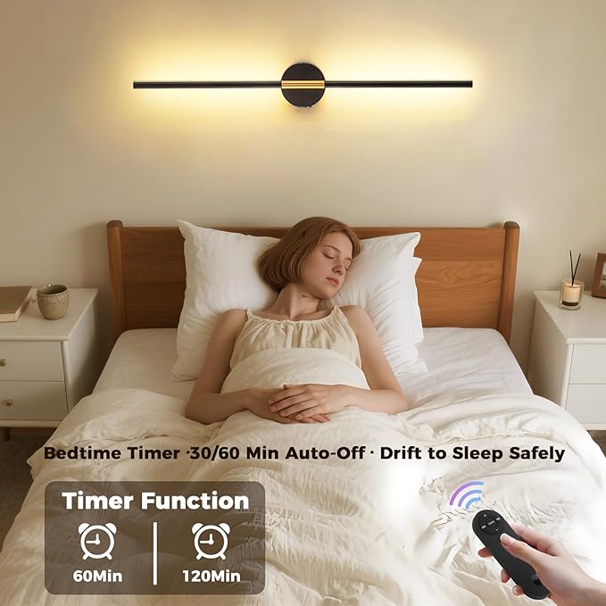 Wireless Wall Sconce Battery Operated Set of 2 - Image 4