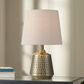 360 Lighting Argus 16 1/4" High Small Modern Accent Table Lamp Gold Textured by 360Lighting