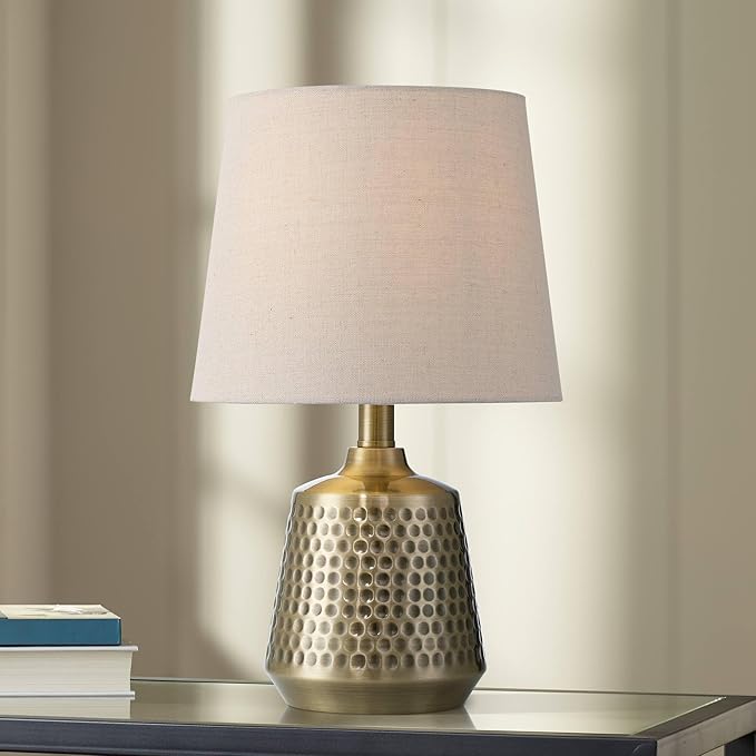 360 Lighting Argus 16 1/4" High Small Modern Accent Table Lamp Gold Textured by 360Lighting