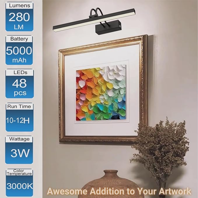 FUNCHDAY Picture Light Rechargeable, Wireless Picture Lights - Image 7