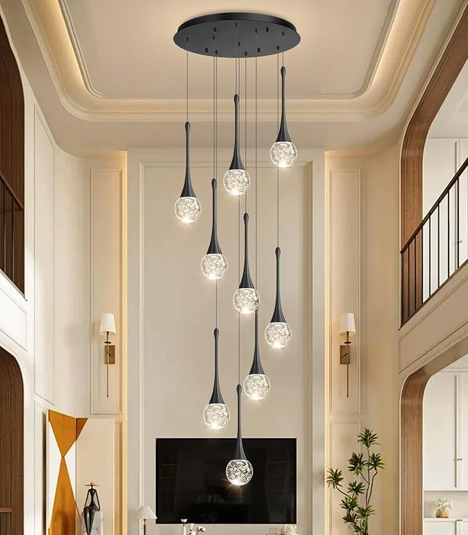 9 Light Modern Glam Crystal Chandelier - Image 9