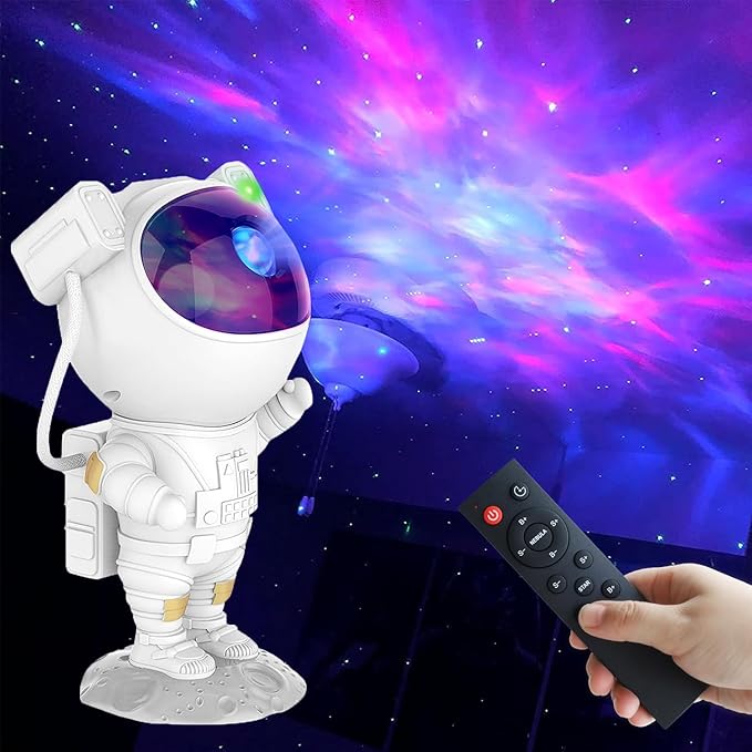 Astronaut Star Projector Galaxy Light, 360° Space Man Buddy Projector Sky LED by 2win2buy