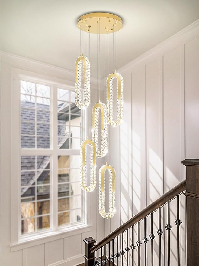 5-Lights Modern Crystal Chandelier - Image 8