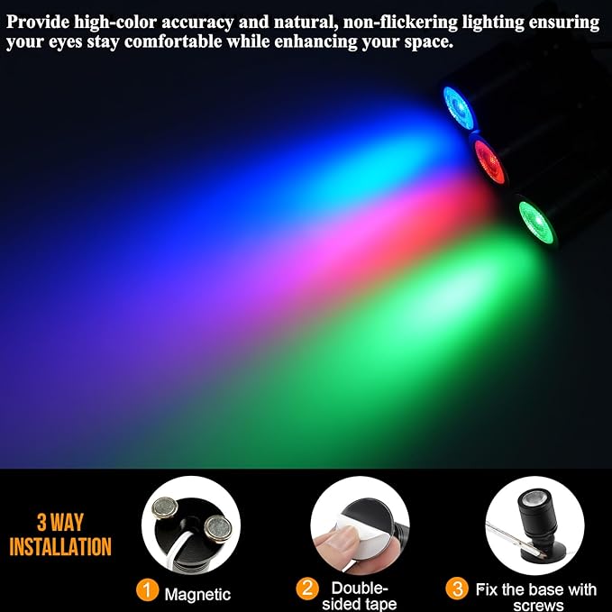 Taysing Color LED Spot Light Indoor Little Mini Spotlight Accent Lights - Image 2