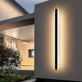 Modern Long Outdoor Wall Light, 71inch Black Exterior LED Wall Sconce, IP65 by Daoseolo