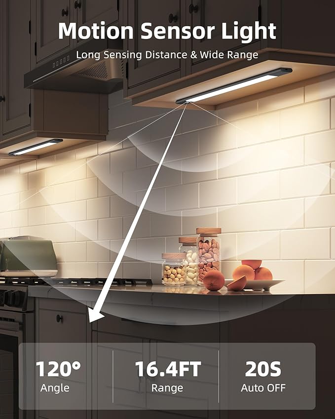EZVALO Under Cabinet Lighting, Motion Sensor Lights - Image 2