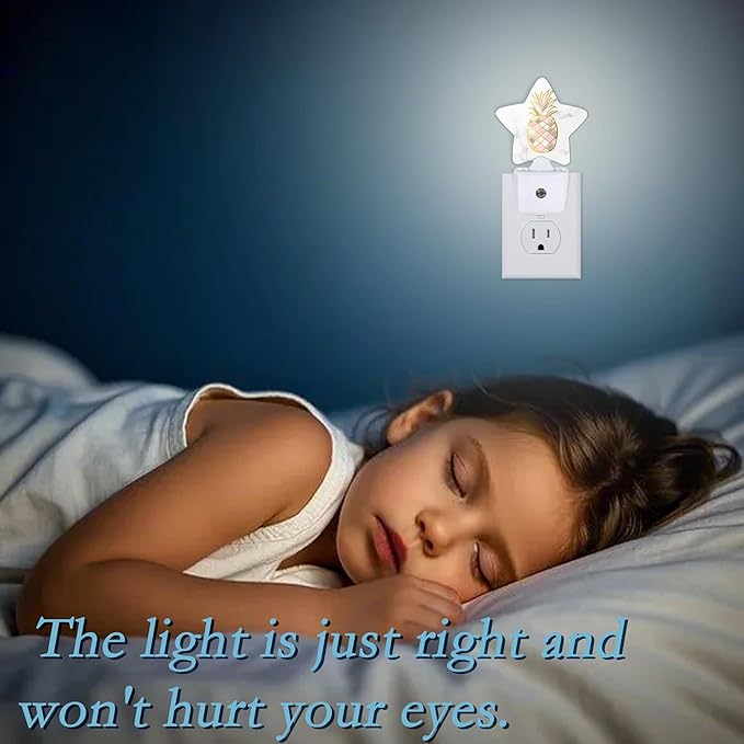 Rose Gold Pineapple Plug-in Night Light - Image 6