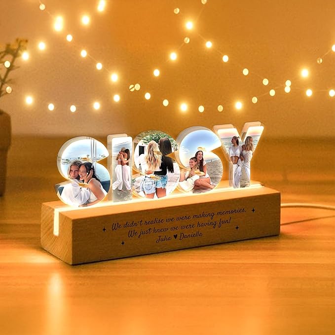 Personalized Sissy Photo Collage Night Light - Image 2