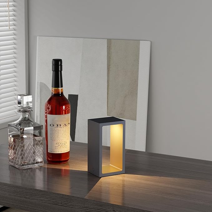 Minimalist Portable Cordless LED Desk Lamp, Adjustable Brightness Bedside Night - Image 7