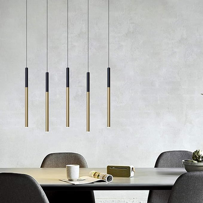 ALTAIR 5 Mini Pendant Lighting Black-Brass - Image 7