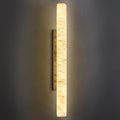 LMQNINE Natural Alabaster Wall Sconces Spanish Marble Wall Light Cylinder by LMQNINE
