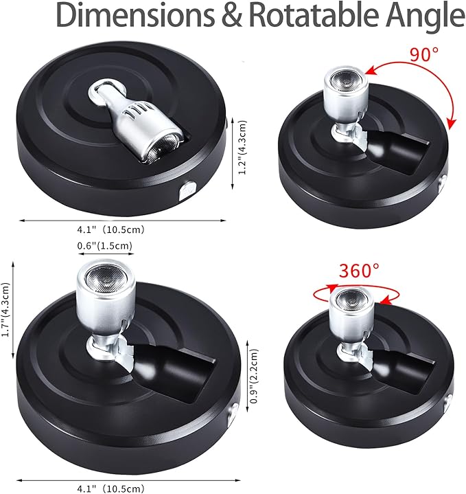 Wireless LED Rechargeable Spotlight, Picture Light, Uplighting Indoor, Puck - Image 3