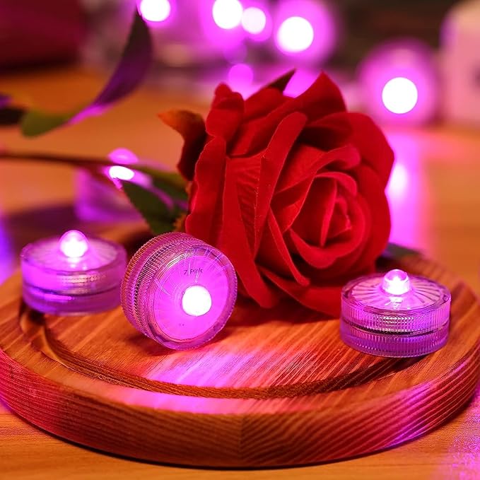 HL Submersible LED Lights, 100 Hours Waterproof Flameless Led Lights Battery - Image 3