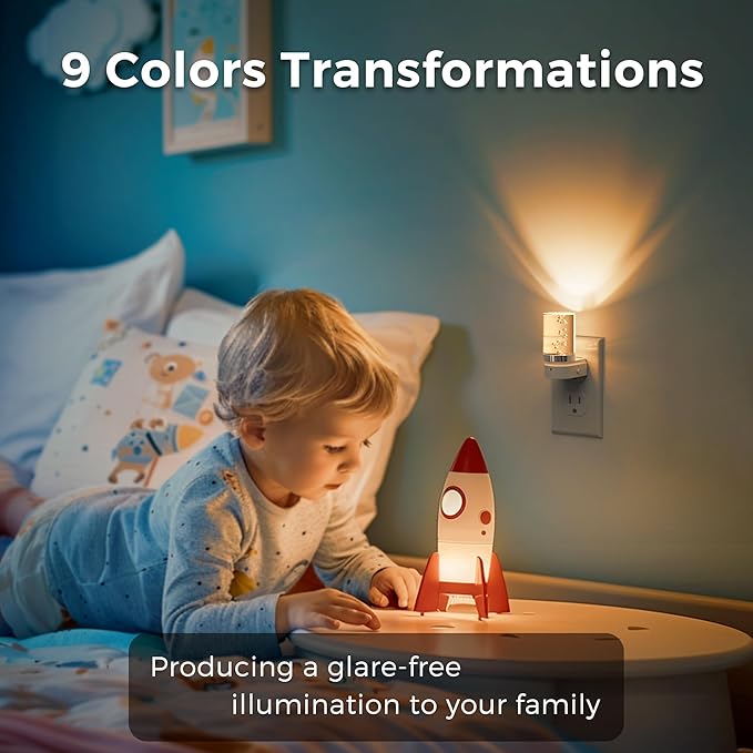 L LOHAS LED Night Light, Night Lights Plug into Wall, Color Changing Nightlight - Image 4