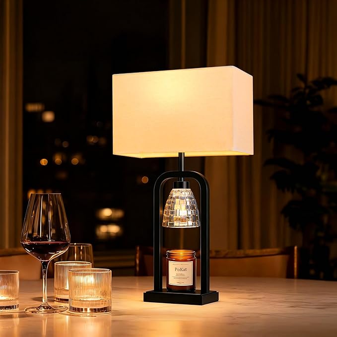 PoKat Table Lamps with Candle Warmer & Timer - Image 6