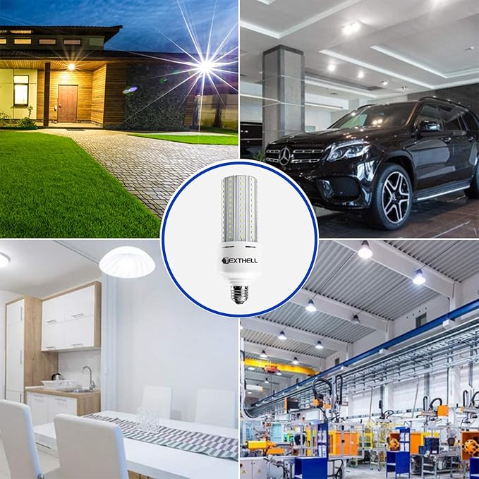 60w Led Light Bulb 500w Equivalent 7500lm 2Pack，5000K Daylight E26 Base，Bright - Image 6