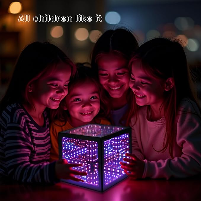 Infinity Hyper Cube LED Table Lamp, Color-Changing Music-Sync APP-Controlled - Image 4