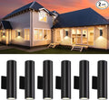 6 Pack 14inch LED Up & Down Wall Lights, 18W E26 4000K Day White 1800LM Outdoor by MUCLUD