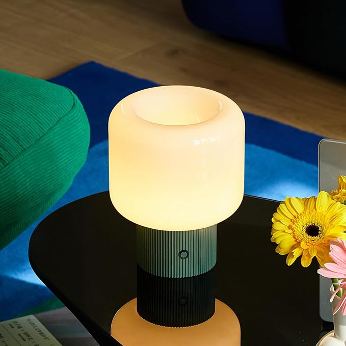 Halo Mushroom Lamp, 5W Cute Cordless Rechargeable Table Lamp by Magcharm