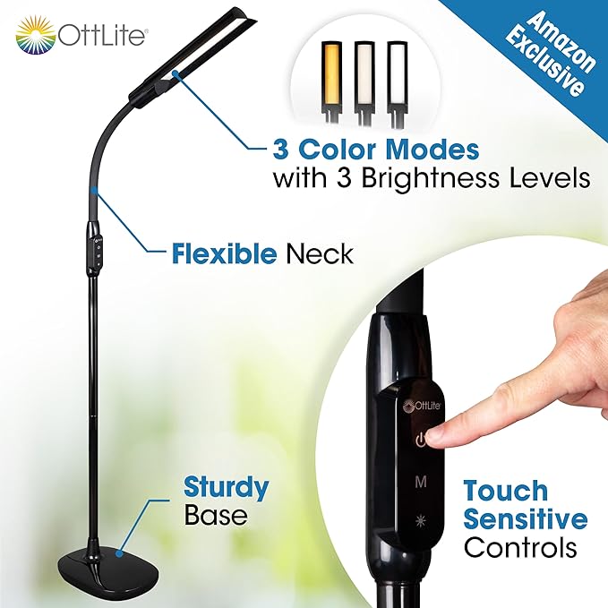 OttLite WingShade LED Floor Lamp - Image 2