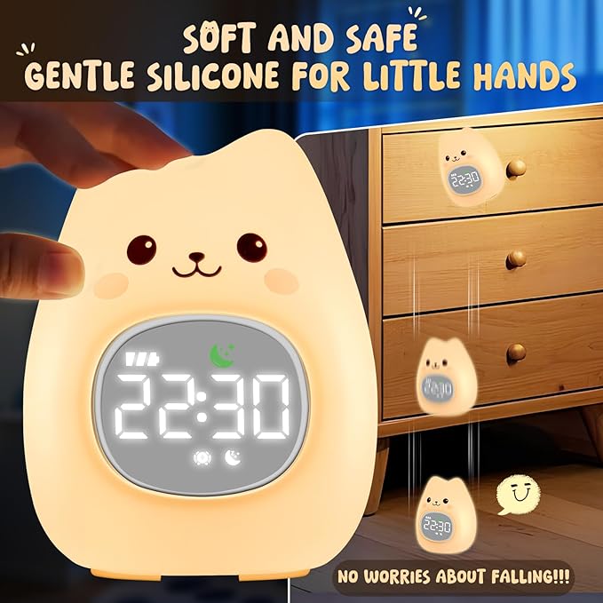 Cat Alarm Clock with Night Light - Image 7