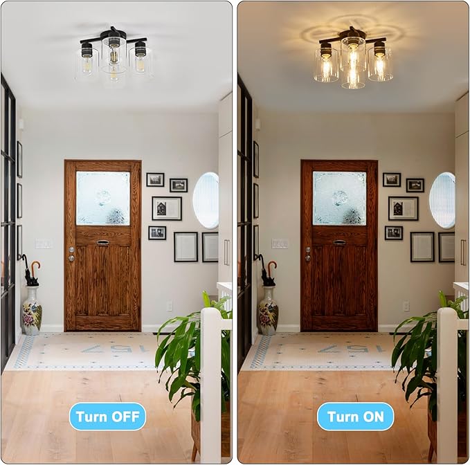 Kitchen Lighting Fixtures Ceiling, 4 Light Kitchen Light Fixtures Cieling Lights - Image 7