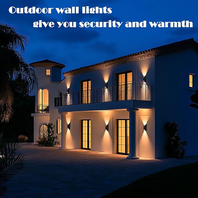 LED Up and Down Lights Outdoor Wall Lights, 5-Color Temperature Waterproof - Image 6
