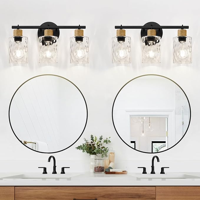 2025 Upgrade Bathroom Light Fixtures, 3-Light Coastal Vanity Lights - Image 6