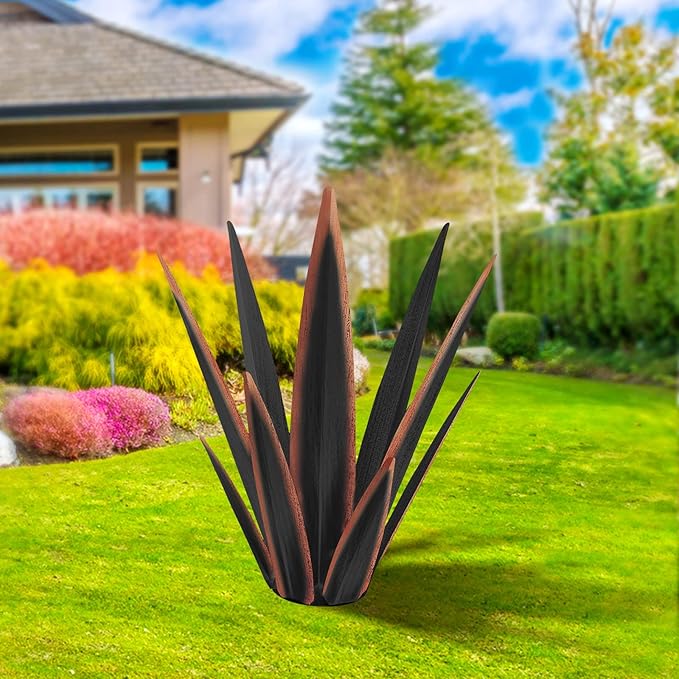 Large Tequila Rustic Sculpture, Rustic Metal Agave Plants by KODIBO