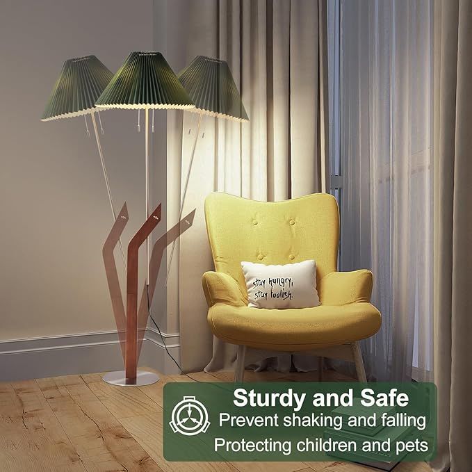 Floor Lamps for Living Room, Mid Century Modern Wood Large Floor Lamp, Height - Image 7