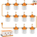 NS 100FT Construction String Lights 150W LED Industrial Grade 15000LM 5000K by NS
