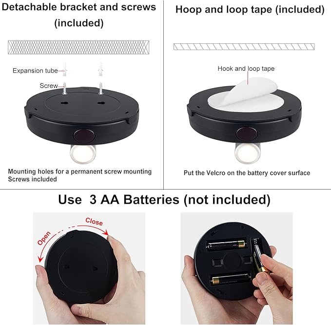Wireless Spotlight Battery Operated, LED Picture Lights, Stick on Uplighting - Image 7