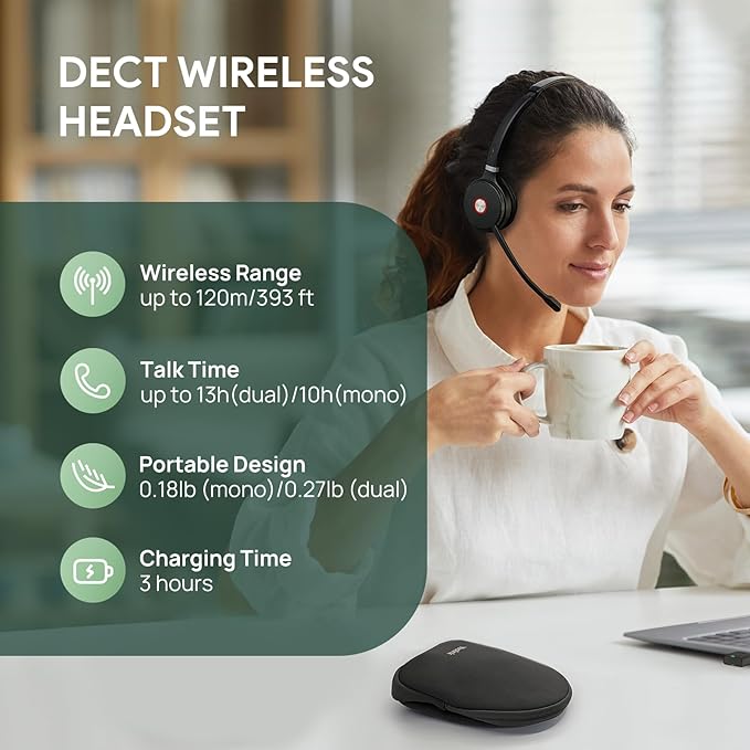 Yealink WH62 Portable Wireless Headset - Image 2