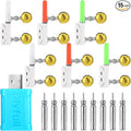 6 Pcs Fishing Glow Sticks LED Fishing Pole Light Night Fish Alert Glow Stick by Glooglitter