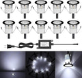 Low Voltage LED Deck Light Kit Stainless Steel Waterproof Recessed Wood Decking by QACALEDOutdoorRecessedDeckLightingKits