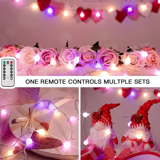 suddus Globe String Lights Outdoor Waterproof, 100 Led Colorful Globe Lights - Image 4