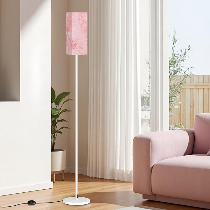 Floor Lamp, Pole Lamp with Foot Switch, Modern Standing Lamp, Minimalist by GOEBLESON