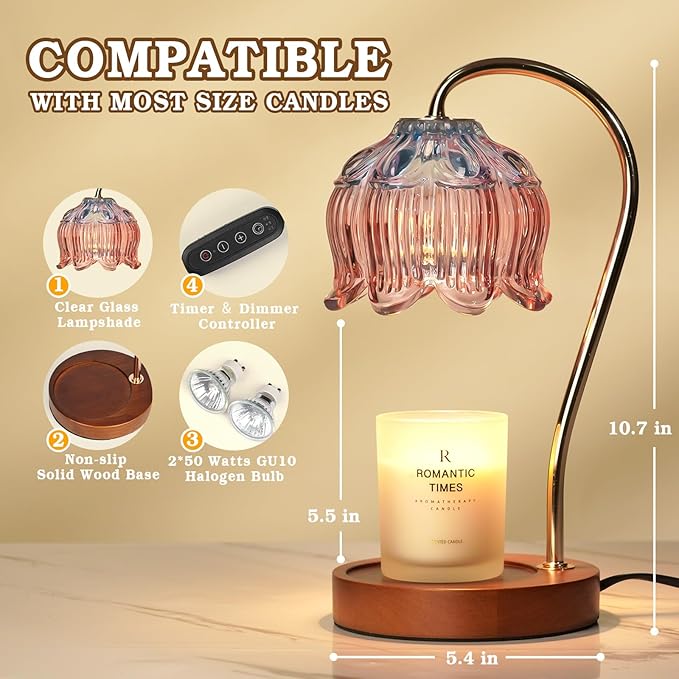 Dimmable Candle Warmer Lamp - Image 5